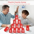 thumbnail image 4 of 24Pcs Sport Stacking Cups, Speed Training Game for Challenge Competition, Plastic Stacking Cups, Classic Family Game for Adults, Blue+Red, 4 of 6