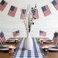 thumbnail image 4 of Aoznliie 4th of July Artificial Floral Pick, Patriotic Red White Blue Artificial Flower Branch with Star Details, Independence Day Table Centerpiece Decor for Home Party Mantel, 14.2 Inch, 4 of 6