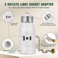 thumbnail image 5 of 2 Outlet Light Socket Adapter,E26 Bulb Socket to Outlet Splitter, 5 of 5