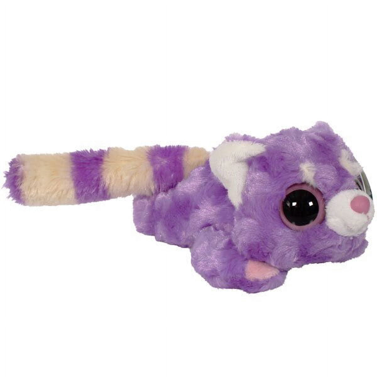 Aurora Mini Flopsie Wolf Plüschtier - 20 Cm, Weiß/lila, Kuschelweich & Waschbar