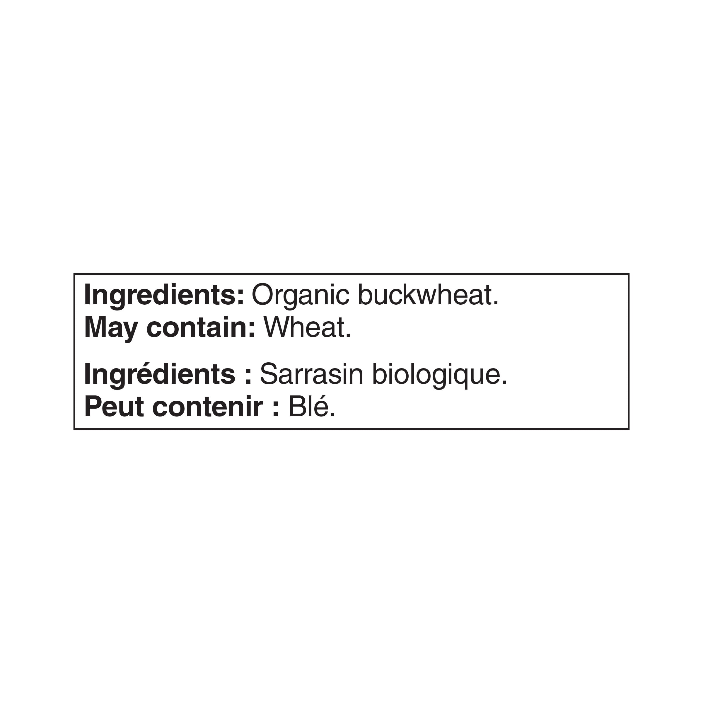 Great Value Organic Buckwheat