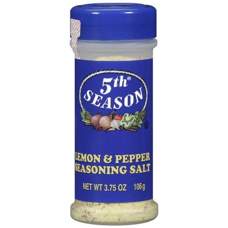 5th Season Lemon & Pepper Seasoning Salt, 3.75 oz