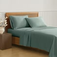 thumbnail image 3 of Truly Soft Green 100% Recycled Microfiber Polyester Sage 4-Piece Queen, Solid Casual themed, Adult Bedding, OEKO-TEX Certified, 3 of 9
