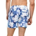 thumbnail image 2 of Trunks Surf & Swim Men's Floral Watercolor Print Drawstring Beach Pool Swim Shorts, 2 of 6