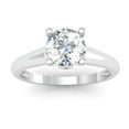 thumbnail image 4 of 0.03 Carat (ctw) 14K White Gold Round White Diamond Ladies Engagement Semi-Mount Ring (No Center Stone), 4 of 4