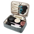 thumbnail image 6 of Unique Bargains 1 Pcs Makeup Bag Cosmetic Travel Bag Case Large Makeup Bag Make Up Brush Organizer Bag for Women Gray, 6 of 6