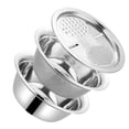 thumbnail image 4 of 1 Set 3pcs Kitchenware Multipurpose Basin Kitchen Peeler Grater for Restaurant, 4 of 9