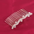 thumbnail image 1 of WHAMVOX Elegant Rhinestone Hair Barrettes Wave Type Hair Insert for Girls Headdress 1Pcs, 1 of 4
