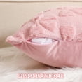 thumbnail image 2 of SANMADROLA Bow Pillow Covers Coquette Room Decor Set of 2 Decorative Cute Girl Vlentine Pillow Covers Spring Soft Pillowcase for Bed Sofa Couch, Fall Christmas Decor, (18x18 Inch, Pink), 2 of 6