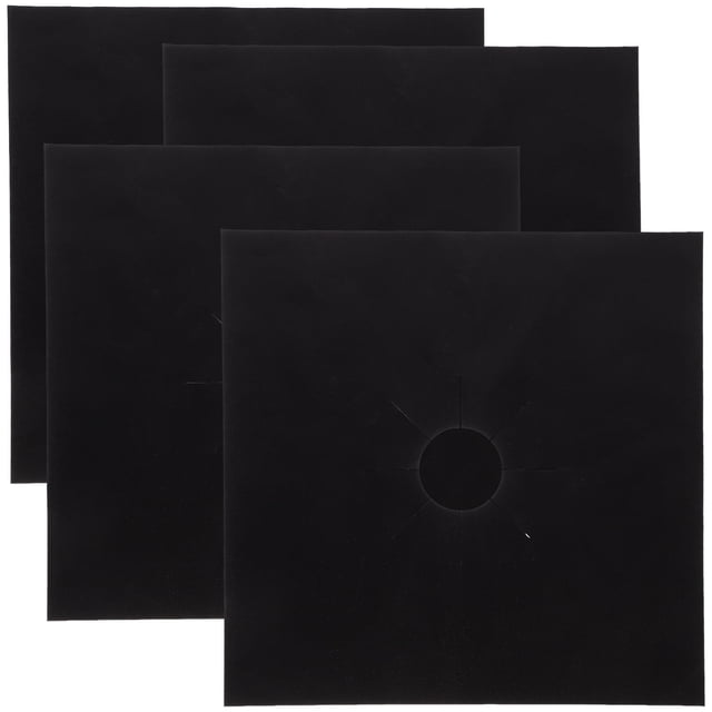 FUTUREORYY 4Pcs Fiberglass Gas Burner Liners Heat Resistant Oil Resistant for Cooking