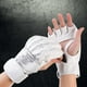 thumbnail image 3 of Guantes de boxeo MMA, equipo de protección duradero, palmas abiertas, medio dedo, manoplas para Demonio Mano Blanca, 3 of 9
