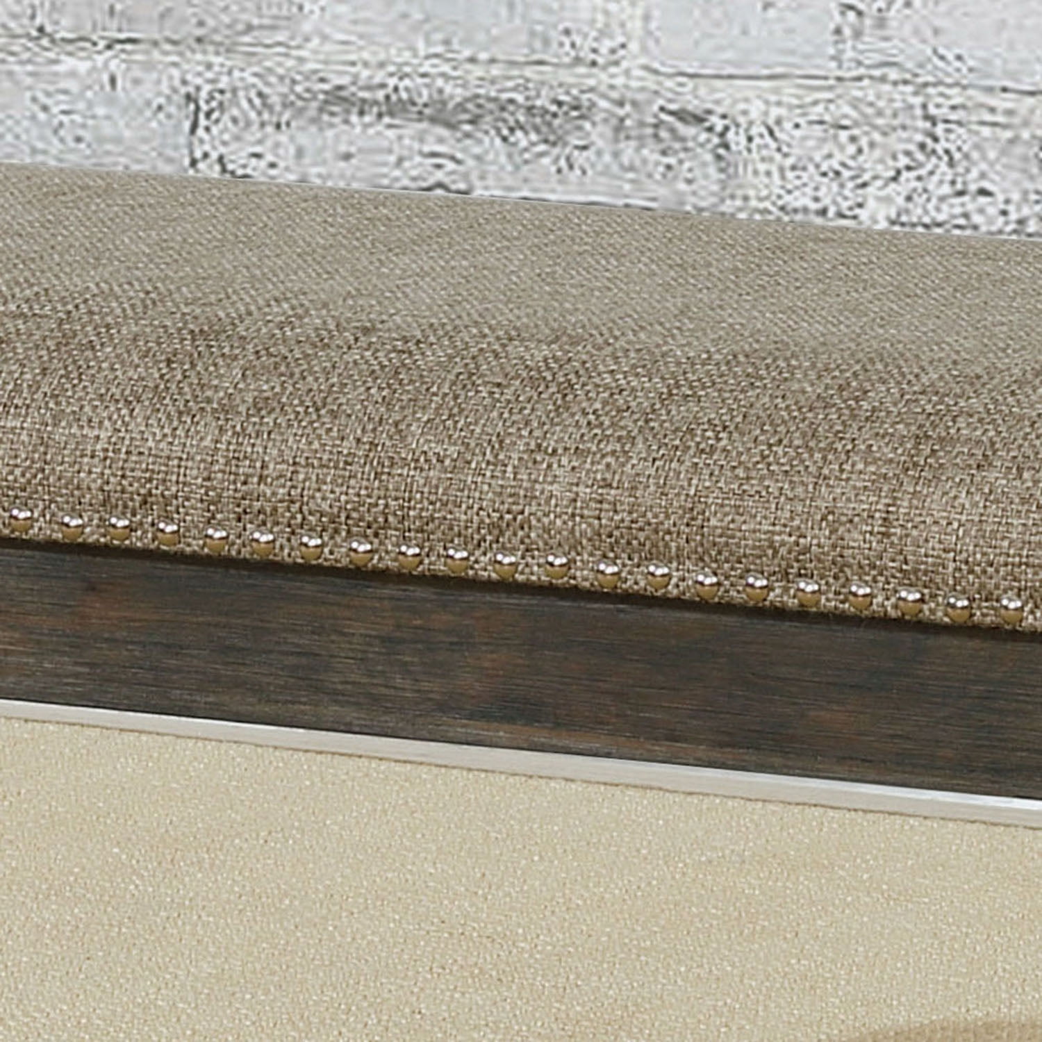 Furniture of America Hendricks Transitional Padded Dining Bench, Espresso