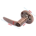 thumbnail image 5 of Uxcell Front Entry Lever Handle Knob Door Locks with keys Copper Tone, 5 of 6