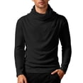 thumbnail image 4 of Wxolcjlv T-Shirt For Mens Personalized Long Sleeve High Neck Base Layer Stylish Stand Collar Wear Tee,Size M-3XL, 4 of 5