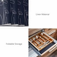 thumbnail image 6 of Placemats 1 Pack, Navy Blue Woven Placemat, Linen Place Mats for Kitchen/Dining Tables, Spring Flora Washable Table Mats for Party, 6 of 8