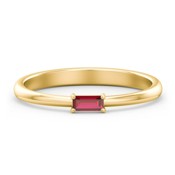 East West Baguette Ring Blue Sapphire September Walmart