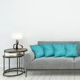 thumbnail image 3 of Ambesonne Teal Throw Pillow Cover 4 Pack, Abstract Vortex Design, 18", Turquoise Teal, 3 of 5