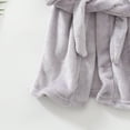 thumbnail image 3 of Hessimy Toddler Rayon from Bamboo Pajamas Sets,Baby Boy Girl Snug Fit Long Sleeve Sleepwear pajama shorts set for Toddler Girl Boy(Grey,18-24 Months), 3 of 5