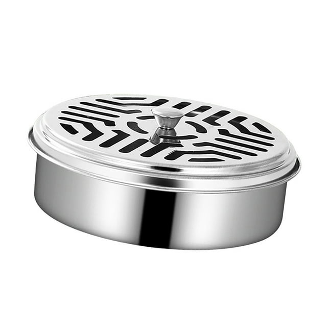 Caja De Incienso De Aromaterapia, Soporte De Incienso En Espiral De Acero Inoxidable Para Oficina