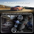 thumbnail image 4 of Cámara frontal y trasera Dashcam TVFEA C5S 4K, WiFi, tarjeta de 64 GB, 4 of 8