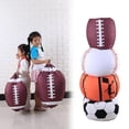 thumbnail image 3 of Plush Toy Ball Storage Bag Football Basketball Baseball Rugby Bean Bag(26 Inch World Map), 3 of 3