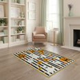 thumbnail image 2 of ODIKA Halloween Ghost Striped Pumpkin Border Welcome Fallc Door Doormat for Playroom, Bedroom, Reading Nook, Pet Friendly & Kids Safe Play, 2 of 7