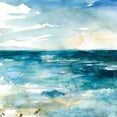 thumbnail image 2 of Robinson, Carol 26x26 White Modern Wood Framed Museum Art Print Titled - Ocean Break II, 2 of 4