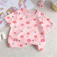 thumbnail image 5 of Asxite Toddler Girls Tshirt Floral Print Short Sleeve Crew Neck Casual Breathable Summer Tops 1-12Y, 5 of 6