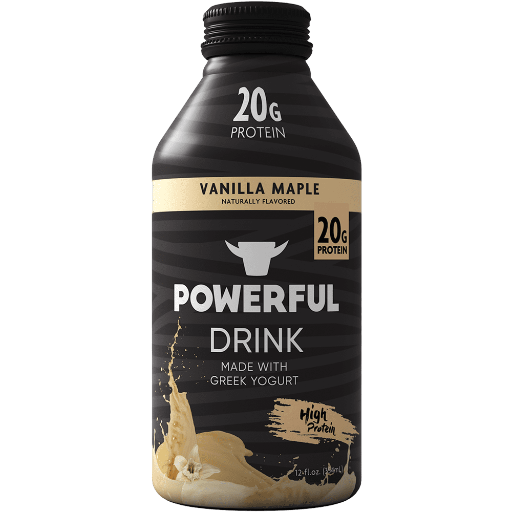 Powerful Drink, Vanilla Maple Greek Yogurt Protein Drink, 12oz