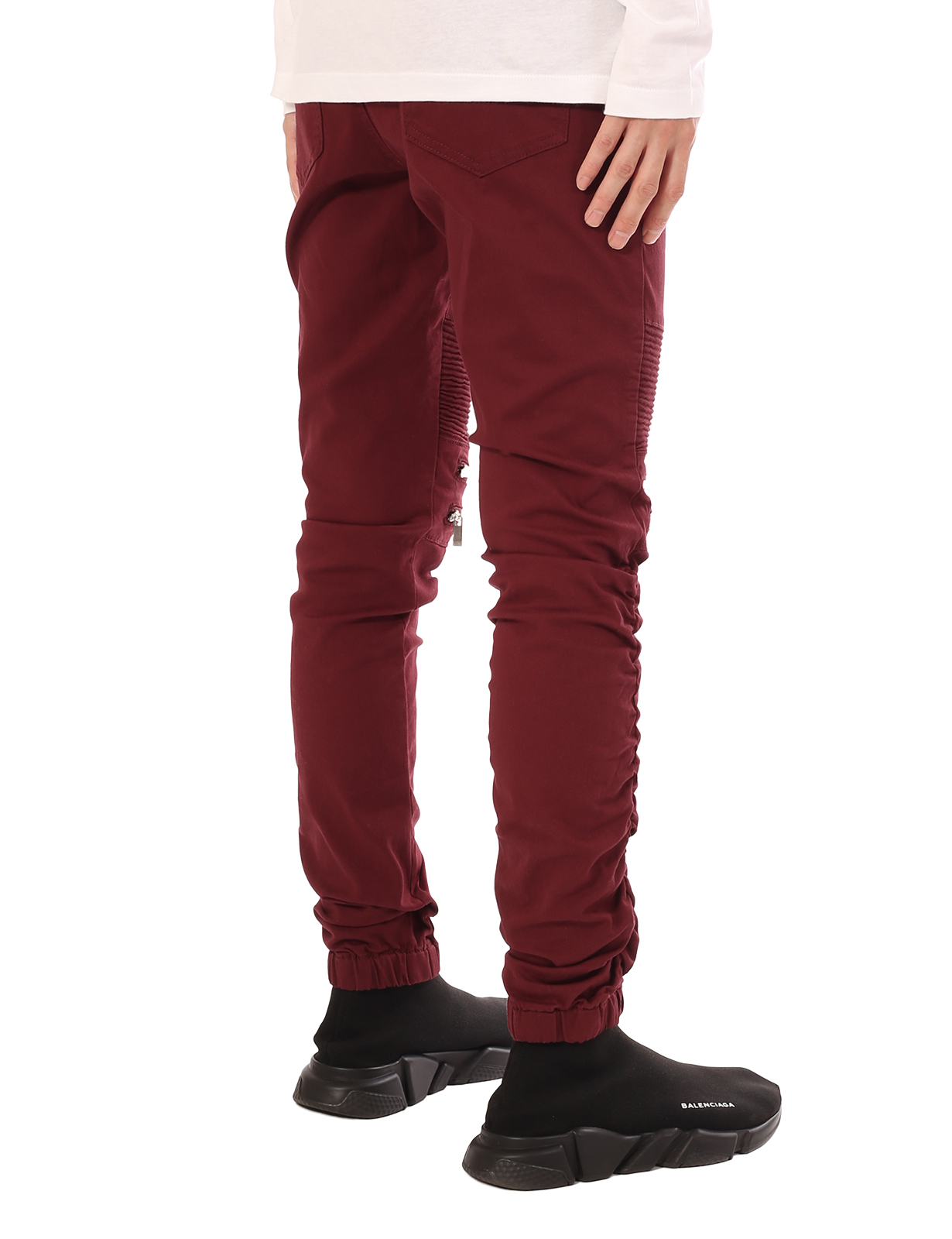 JD APPAREL JD Apparel Mens Slim Fit Distressed Biker Motor Joggers