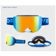 thumbnail image 1 of INTBUYING Deep Blue Ribbon Ski Snowboard Snow Goggles, 1 of 7