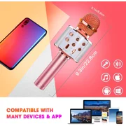 GGLUAAE Toys For 3-16 Years Old Girls Gifts,Karaoke Microphone for Kids,Best Fun Birthday Gifts for Teens Girl Boys(Gold)