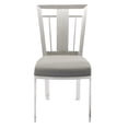 thumbnail image 3 of Hawthorne Collections 36" Modern Faux Leather Upholstered Dining Chair in Gray, 3 of 3