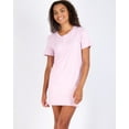 thumbnail image 2 of 3 Pack: Women's Short Sleeve Henley Nightshirt Nightgown Sleep Dress (Available In Plus Size), 2 of 5