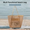 thumbnail image 4 of Large Mesh Tote Bag for Everyday Use Lightweight Breathable Open Weave Design with Dual Shoulder Straps for Women Men, 4 of 6