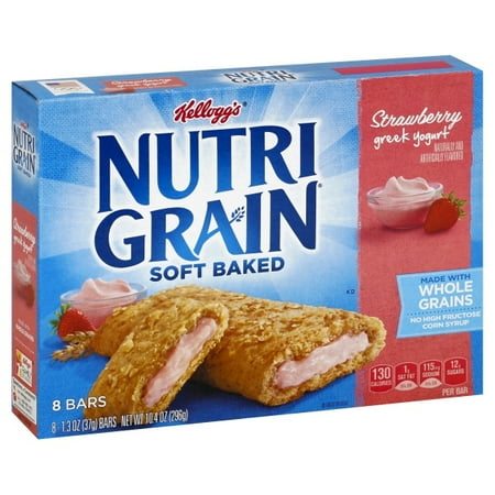 Kellogg's Nutri-Grain Soft Baked Strawberry Greek Yogurt Breakfast Bars 8-1.3 oz. Wrappers