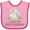 Pink and Fuchsia, variant on Inktastic I Love My Great Grandma Cute Elephants and Spring Flowers Boys or Girls Baby Bib