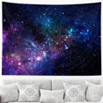 thumbnail image 4 of Tapiz de galaxia, tapiz de cielo estrellado azul, tapiz cósmico, tapiz de estrella de nebulosa misteriosa, tapiz para colgar en la pared, decoración de muebles para el hogar, sala de estar, dormi, 4 of 5