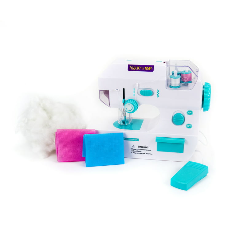 Made By Me My Very Own Sewing Machine for Beginner, Portable Battery  Powered First Sewing Machine for Kids Ages 8+, Includes Fabric, Thread,  Measuring