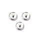 thumbnail image 5 of Soidarity Botones de saxofón de 3 piezas, buen toque, superficie decorativa lisa, carcasa de cobre, teclas de instrumento decorativas C307/C308 Plata 2piezas, 5 of 6