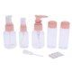 thumbnail image 3 of Mujer Viaje Aeropuerto Embotellado Plástico Vacío Conjunto Botellas Artículos Aseo Champú Rosado Salvador Set de Botellas de Viaje Portátiles, 3 of 10