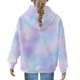 thumbnail image 7 of KAUOD Girls Ribbed Hoodie Clothes Cute Cotton Soft Pullover Sweatshirts Teen Kids Long Sleeve Hoodie Tops with Pockets, 7 of 7