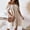 Beige, variant on Munlar Beige Women's Midi Dress Loose Fit Short Sleeve Off Shoulder Sundress Summer Dress for Women