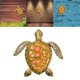 thumbnail image 1 of Tortuga de Hierro Forjado Decoración Del Hogar - Decoración de Pared Tortuga Escultura Colgante , Amarillo Macarena Colgante de pared de tortuga de hierro, 1 of 6