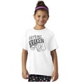 thumbnail image 5 of Funny Lets Get Kraken Animal Pun Crewneck T Shirts Boy Girl Teen Brisco Brands S, 5 of 6