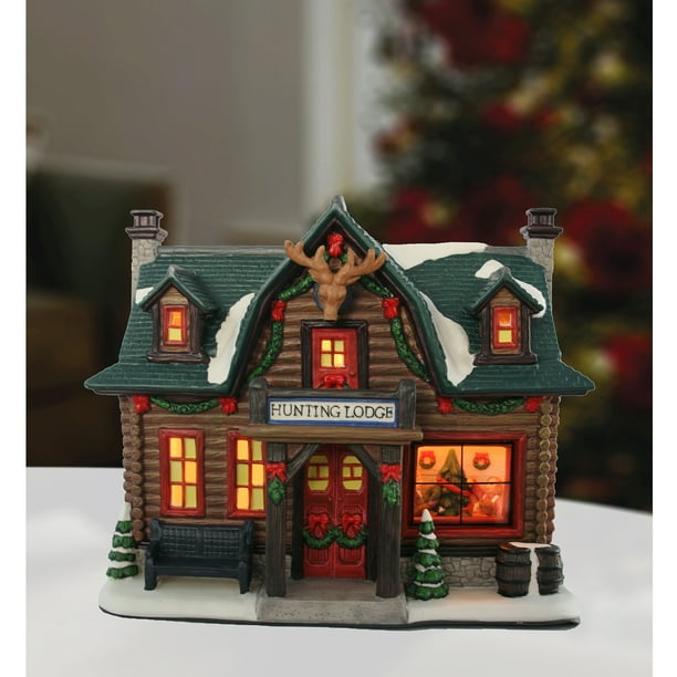 Download Winter Lodge Lighted 3d Paper House Art Collectibles Collectibles Delage Com Br