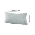 thumbnail image 3 of HBFAGFB Pillowcase Breathable Pillow Covers Simple Home Decor Suitable for Hair and Skin Grey One Size, 3 of 5