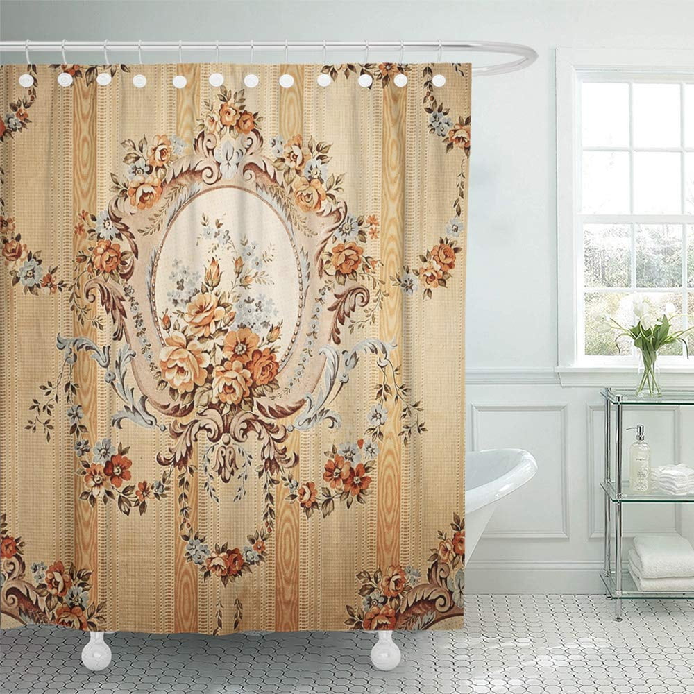 KSADK Victorian Retro Flower Brocade Baroque Floral Painting Luxury