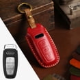 thumbnail image 1 of Car Key Fob Cover Case Protector For Audi Car Key Fob Cover Crazy Horse Leather Gift Accessories, 1 of 24