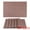 Bronze, variant on Unique Bargains 6 Pack Polyvinyl Chloride Placemats for Kitchen Dining Table Bronze